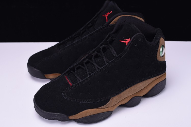 Air Jordan 13 Olive Black True Red-Light Olive Shoes